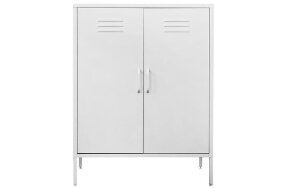 METAL OFFICE FILING CABINET WHITE
